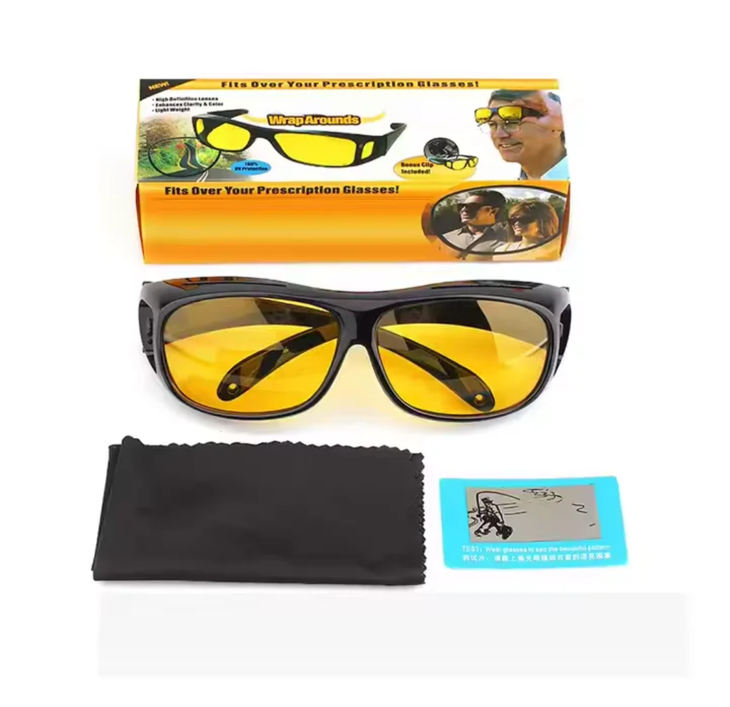 Lunettes vision nocturne - contenu boîte complet